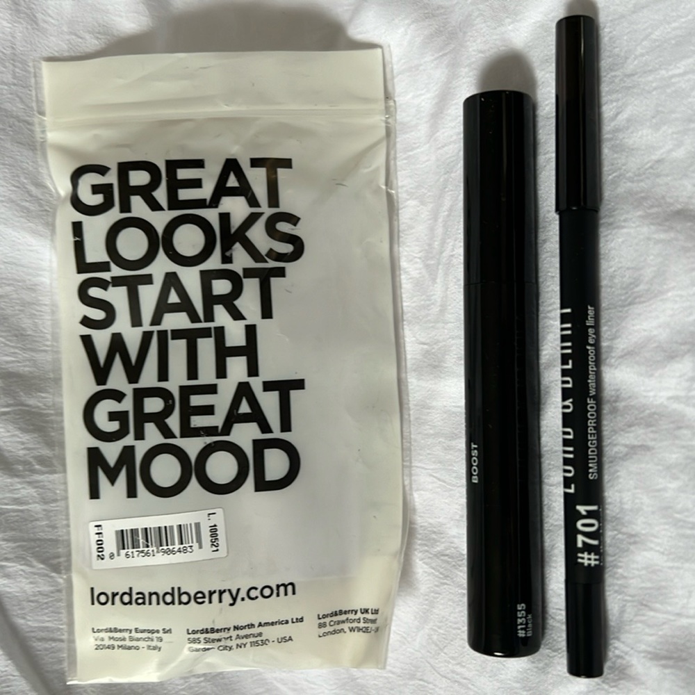 Lord and Berry Boost Mascara & Smudgeproof Waterproof Mascara